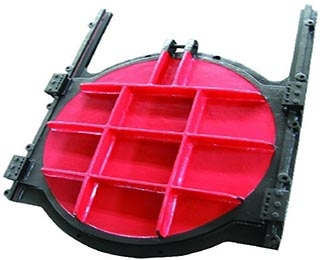 鑄鐵（tiě）鑲銅閘門